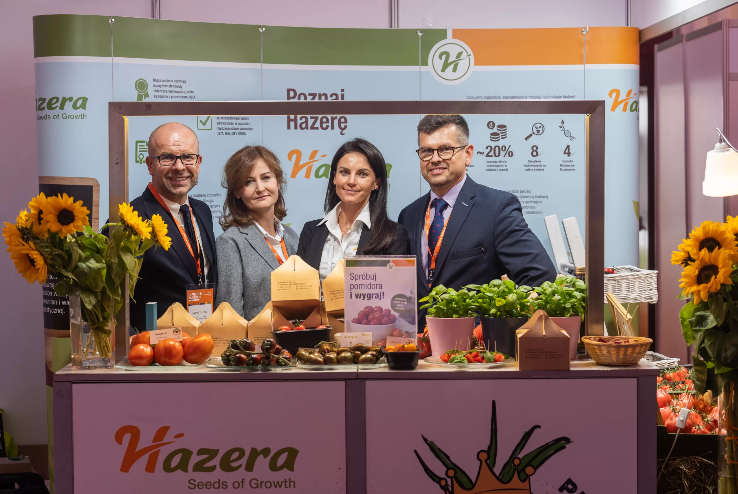 Hazera Poland on their stand
